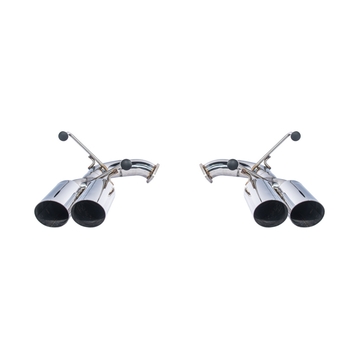 2015-21 Subaru WRX | Boso Style Muffler Delete Quad Tips Axle Back Exhaust image 11