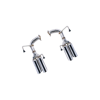 2015-21 Subaru WRX | Boso Style Muffler Delete Quad Tips Axle Back Exhaust image 12
