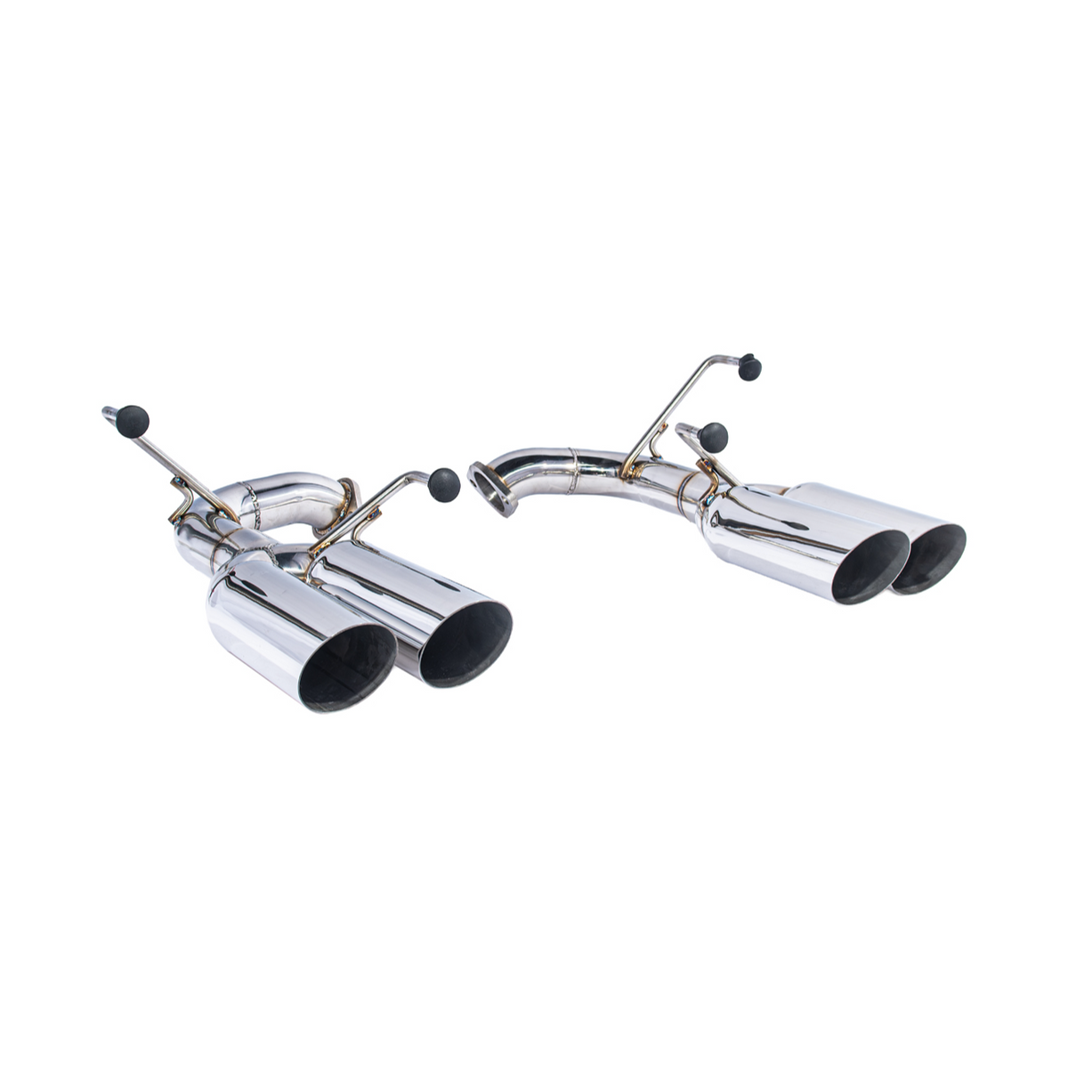 2015-21 Subaru WRX | Boso Style Muffler Delete Quad Tips Axle Back Exhaust image 14