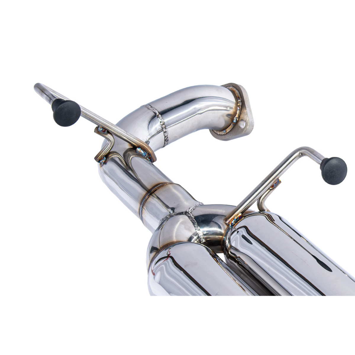 2015-21 Subaru WRX | Boso Style Muffler Delete Quad Tips Axle Back Exhaust image 16