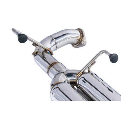 2015-21 Subaru WRX | Boso Style Muffler Delete Quad Tips Axle Back Exhaust image 16