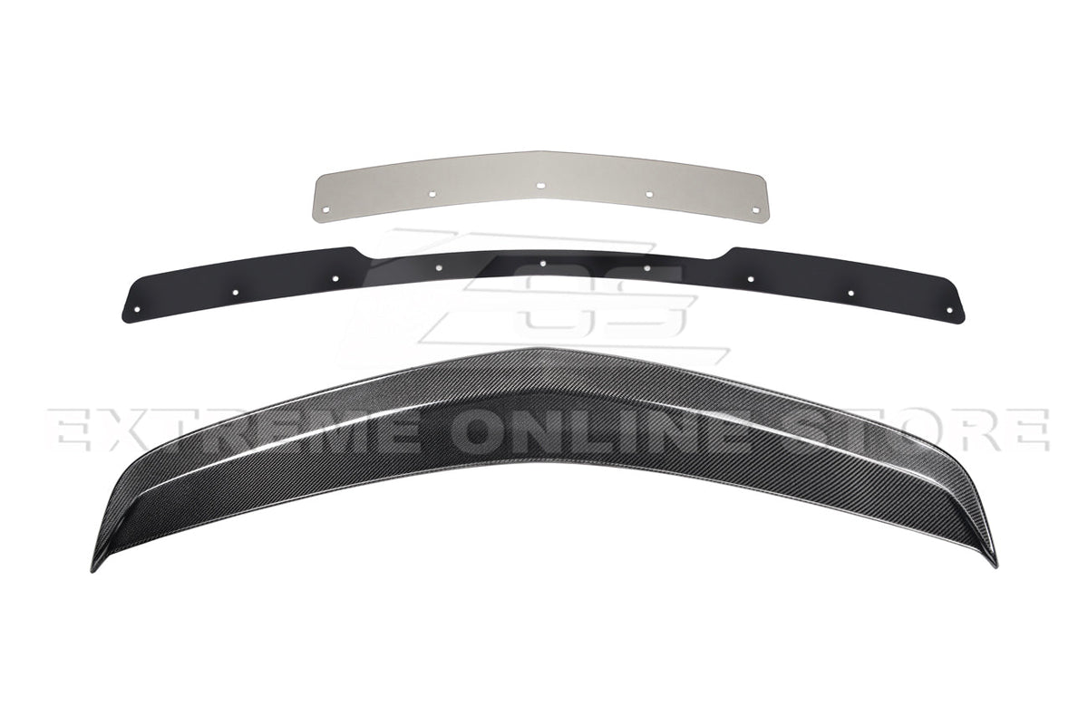 2016-19 Cadillac CTS-V Carbon Fiber Rear Trunk Wing Wickerbill Spoiler image 10