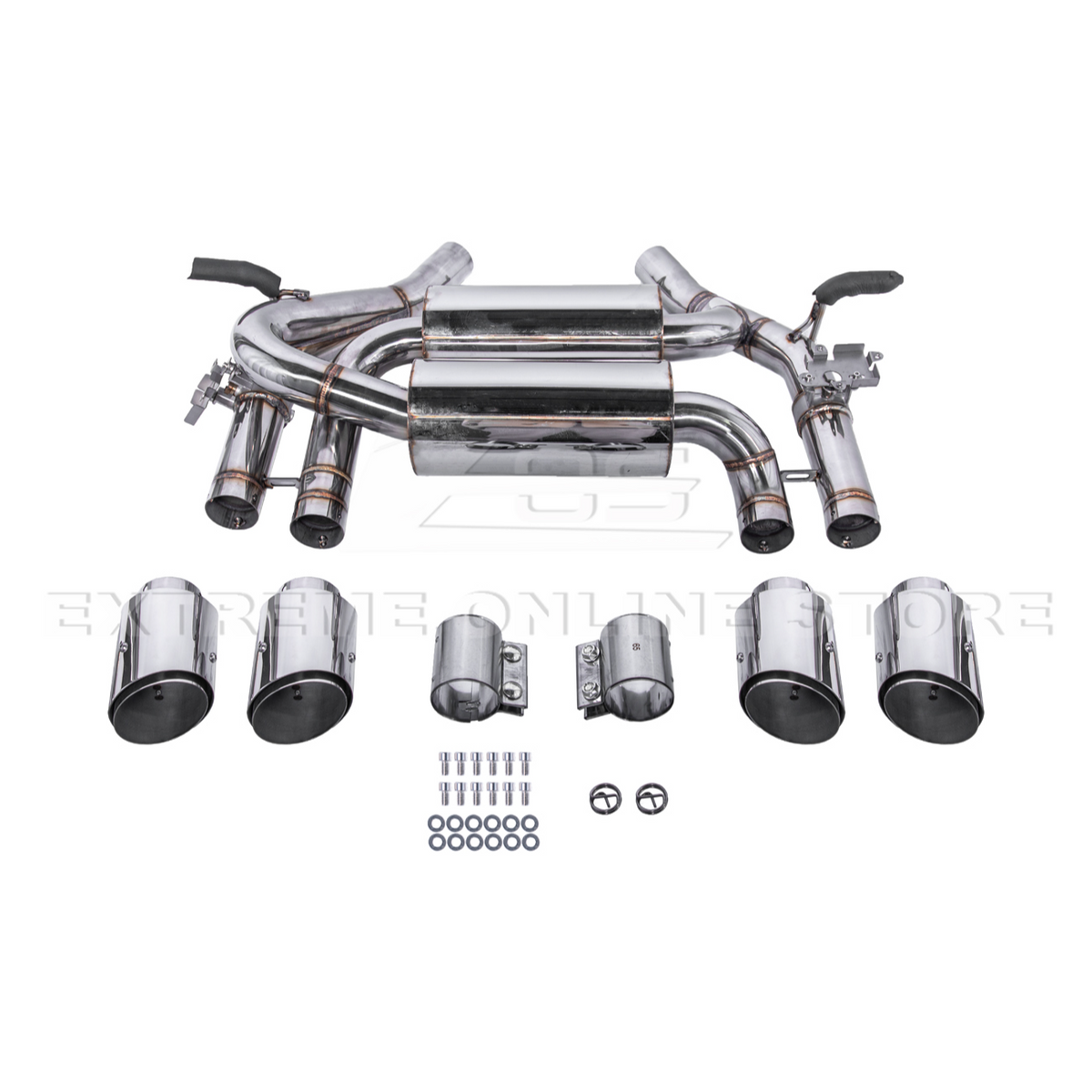 2015-20 BMW F80 M3 F82 M4 | 2.5 Piping w/ 3.5 Quad Tips Axle Back Exhaust image 17