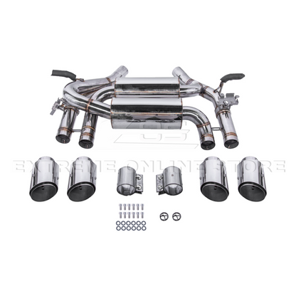 2015-20 BMW F80 M3 F82 M4 | 2.5 Piping w/ 3.5 Quad Tips Axle Back Exhaust image 17
