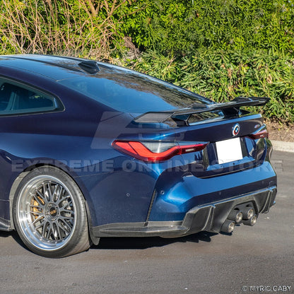 2021-Up BMW G82 M4 Carbon Fiber High Kick Rear Trunk Spoiler image 6