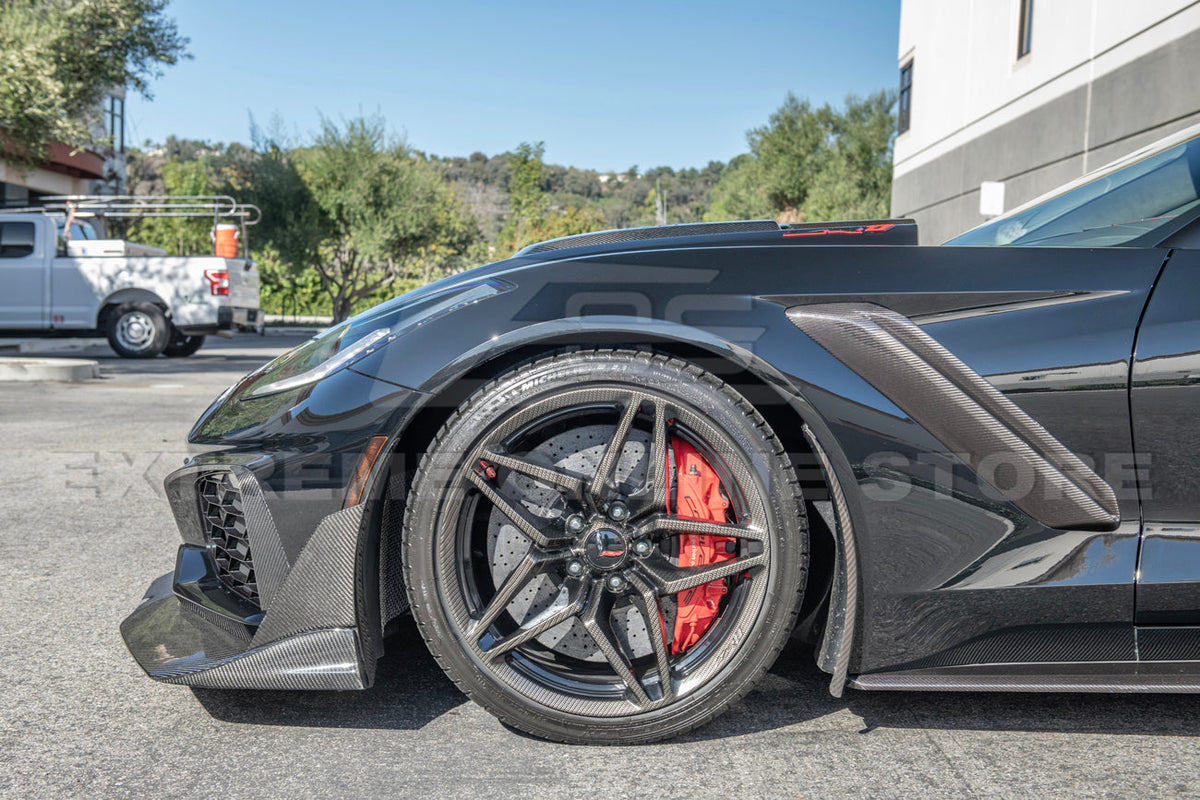 Chevrolet Corvette C7 ZR1 DRY Carbon Fiber Front Splitter Winglet Extension image 5