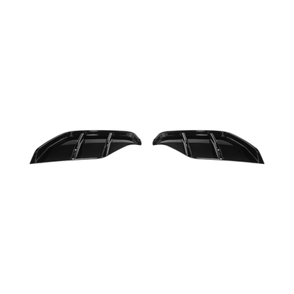 2025-Up Tesla Model Y | Fast Style Glossy Black Rear Bumper Finned Diffuser image 17