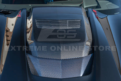 Chevrolet Corvette C7 ZR1 DRY Carbon FIBER Hood Cowl Louver Cover image 4