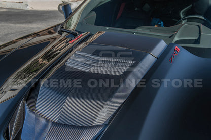 Chevrolet Corvette C7 ZR1 DRY Carbon FIBER Hood Cowl Louver Cover image 5