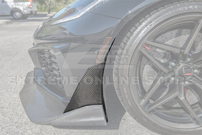 Chevrolet Corvette C7 ZR1 DRY Carbon Fiber Front Splitter Winglet Extension image 8