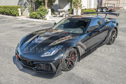Chevrolet Corvette C7 ZR1 DRY CARBON FIBER Front Splitter Winglet image 8