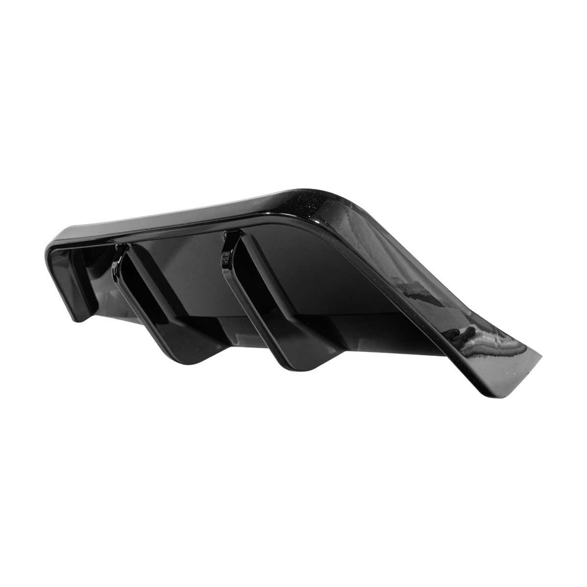 2025-Up Tesla Model Y | Fast Style Glossy Black Rear Bumper Finned Diffuser image 21