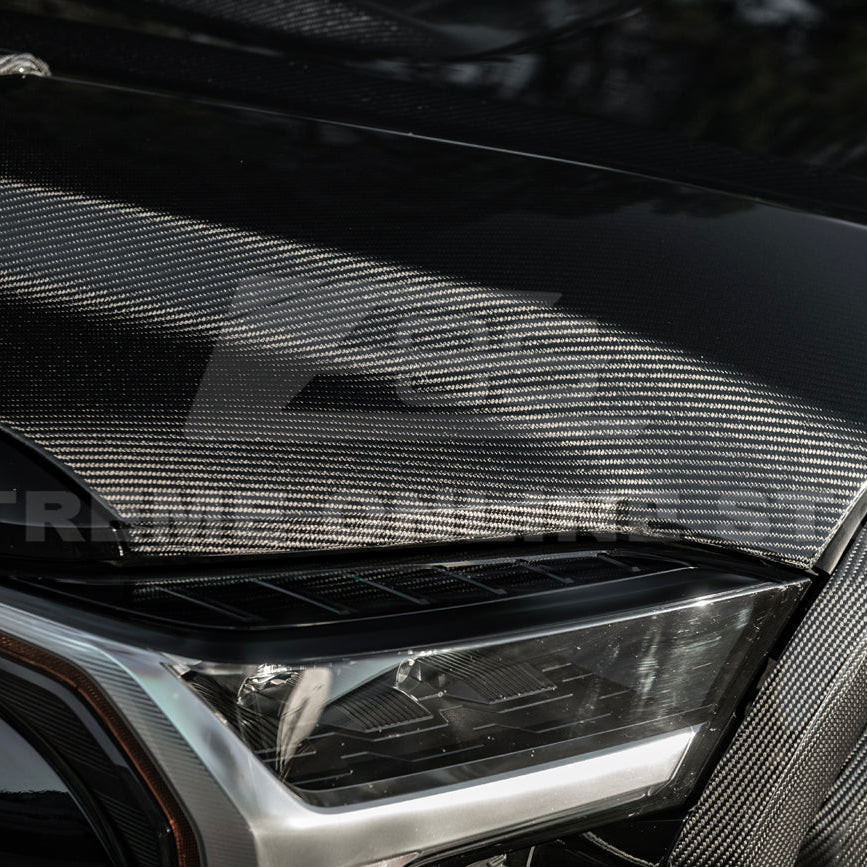 2022-Up Toyota Tundra | EOS CARBON FIBER Front Vented Hood Cover w/ Side Vent image 11