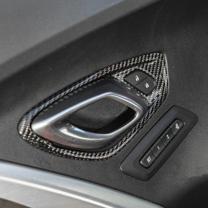 2019-24 Camaro Dry Carbon Fiber Interior Door Handle Cover image 2
