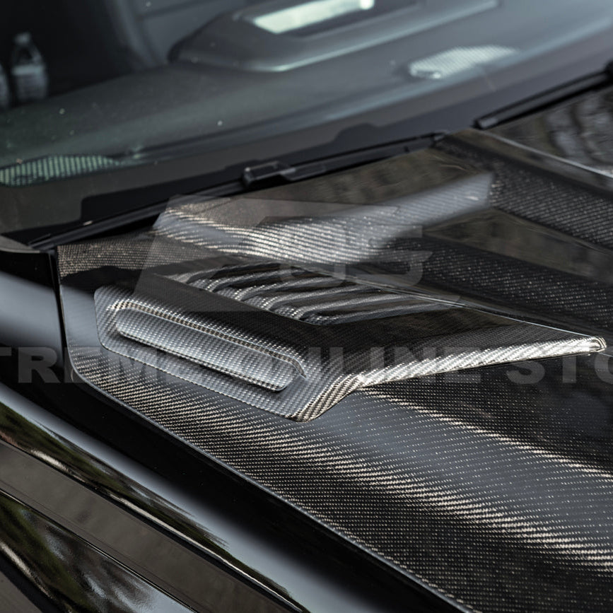 2022-Up Toyota Tundra | EOS CARBON FIBER Front Vented Hood Cover w/ Side Vent image 12