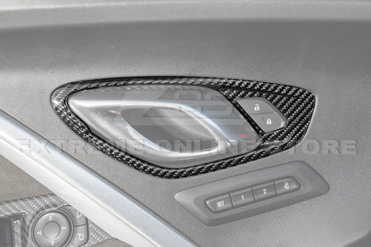2019-24 Camaro Dry Carbon Fiber Interior Door Handle Cover image 6