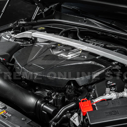 2022-Up Cadillac CT5-V Blackwing DRY Carbon Fiber Replacement Front Engine Cover image 6