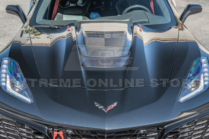 Chevrolet Corvette C7 ZR1 DRY Carbon FIBER Hood Cowl Louver Cover image 8