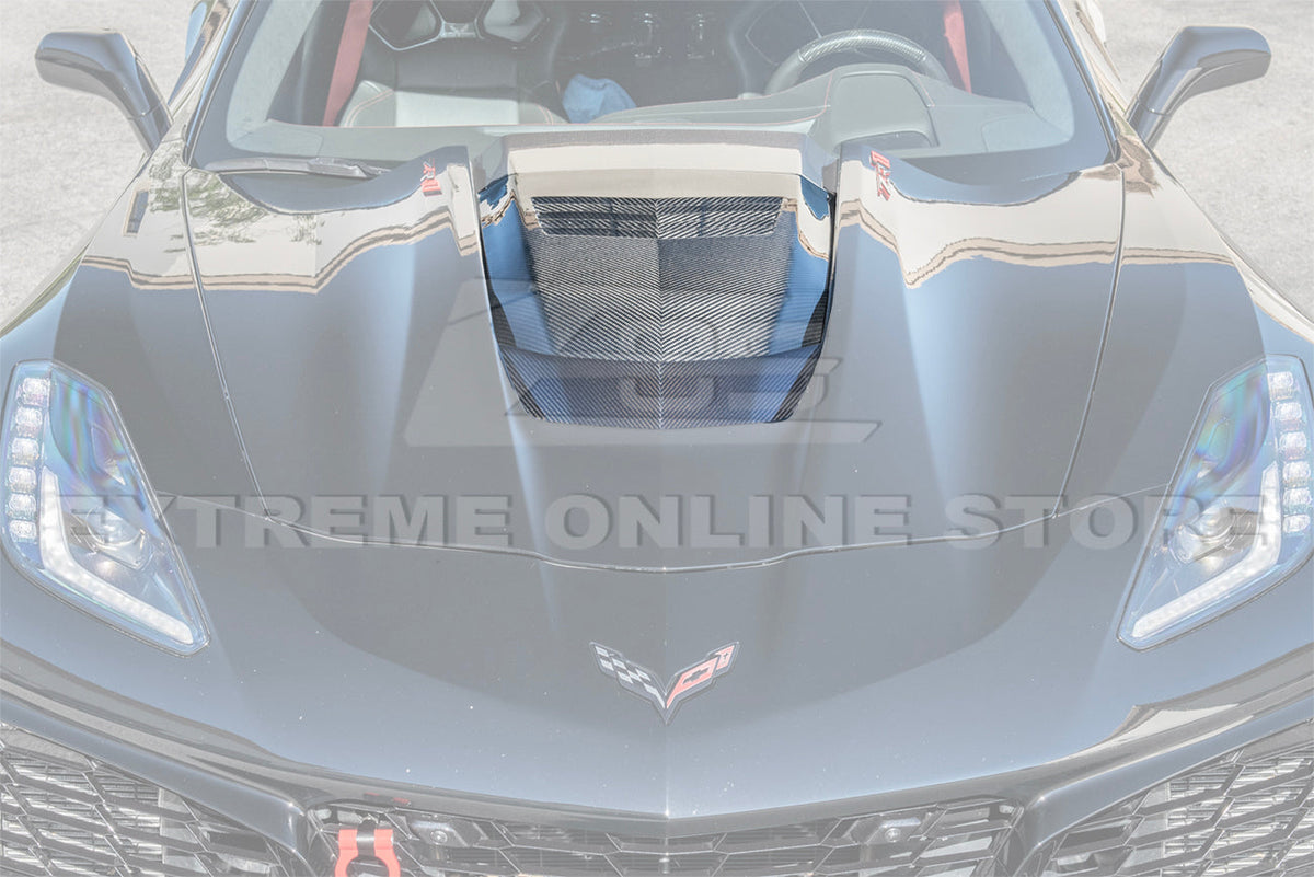 Chevrolet Corvette C7 ZR1 DRY Carbon FIBER Hood Cowl Louver Cover image 10