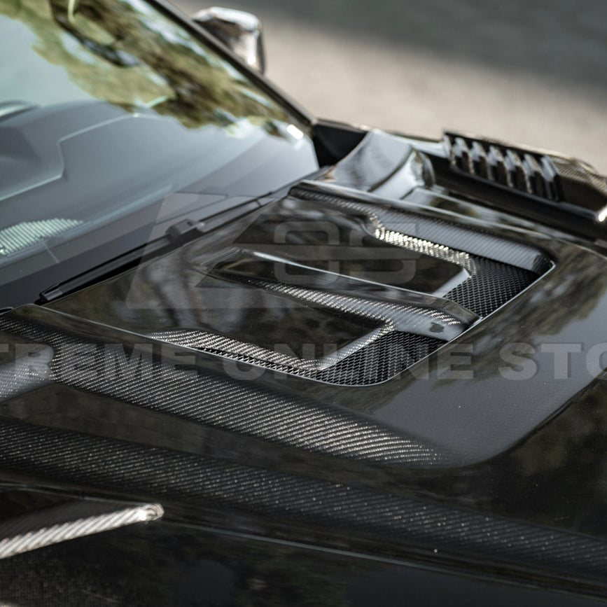 2022-Up Toyota Tundra | EOS CARBON FIBER Front Vented Hood Cover w/ Side Vent image 13