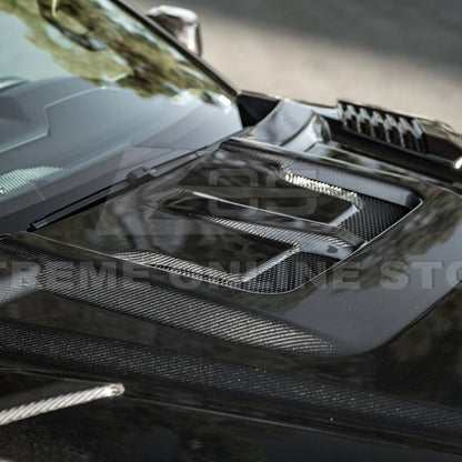 2022-Up Toyota Tundra | EOS CARBON FIBER Front Vented Hood Cover w/ Side Vent image 13