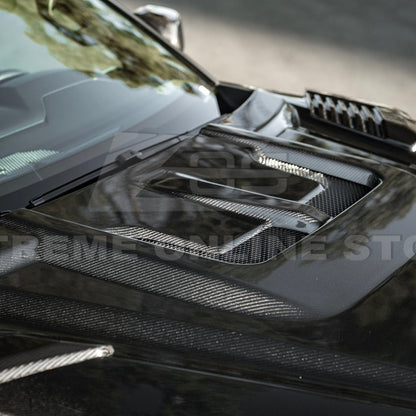 2022-Up Toyota Tundra | EOS CARBON FIBER Front Vented Hood Cover w/ Side Vent image 45