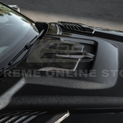 2022-Up Toyota Tundra | EOS CARBON FIBER Front Vented Hood Cover w/ Side Vent image 14
