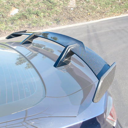 2021-Up BMW G82 M4 Carbon Fiber High Kick Rear Trunk Spoiler image 2
