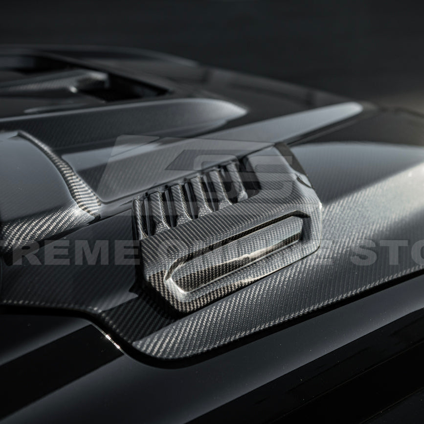 2022-Up Toyota Tundra | EOS CARBON FIBER Front Vented Hood Cover w/ Side Vent image 15