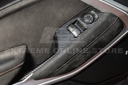 2019-24 Camaro Dry Carbon Fiber Door Glass Lifting Panel Cover image 6