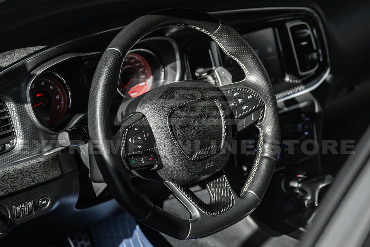 2015-23 Charger Challenger Durango Steering Wheel Cover image 6