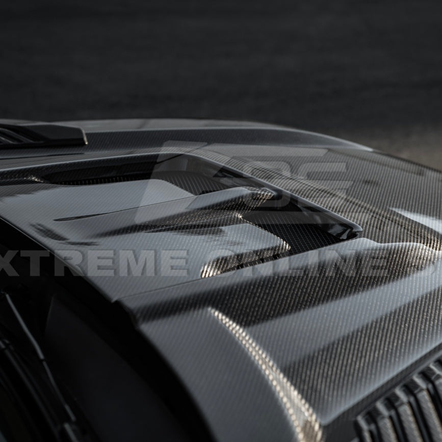 2022-Up Toyota Tundra | EOS CARBON FIBER Front Vented Hood Cover w/ Side Vent image 16