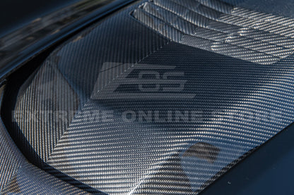 Chevrolet Corvette C7 ZR1 DRY Carbon FIBER Hood Cowl Louver Cover image 9