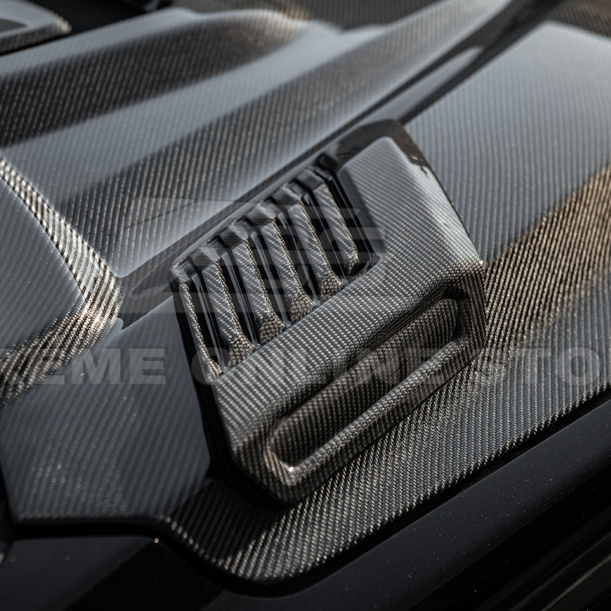 2022-Up Toyota Tundra | EOS CARBON FIBER Front Vented Hood Cover w/ Side Vent image 17
