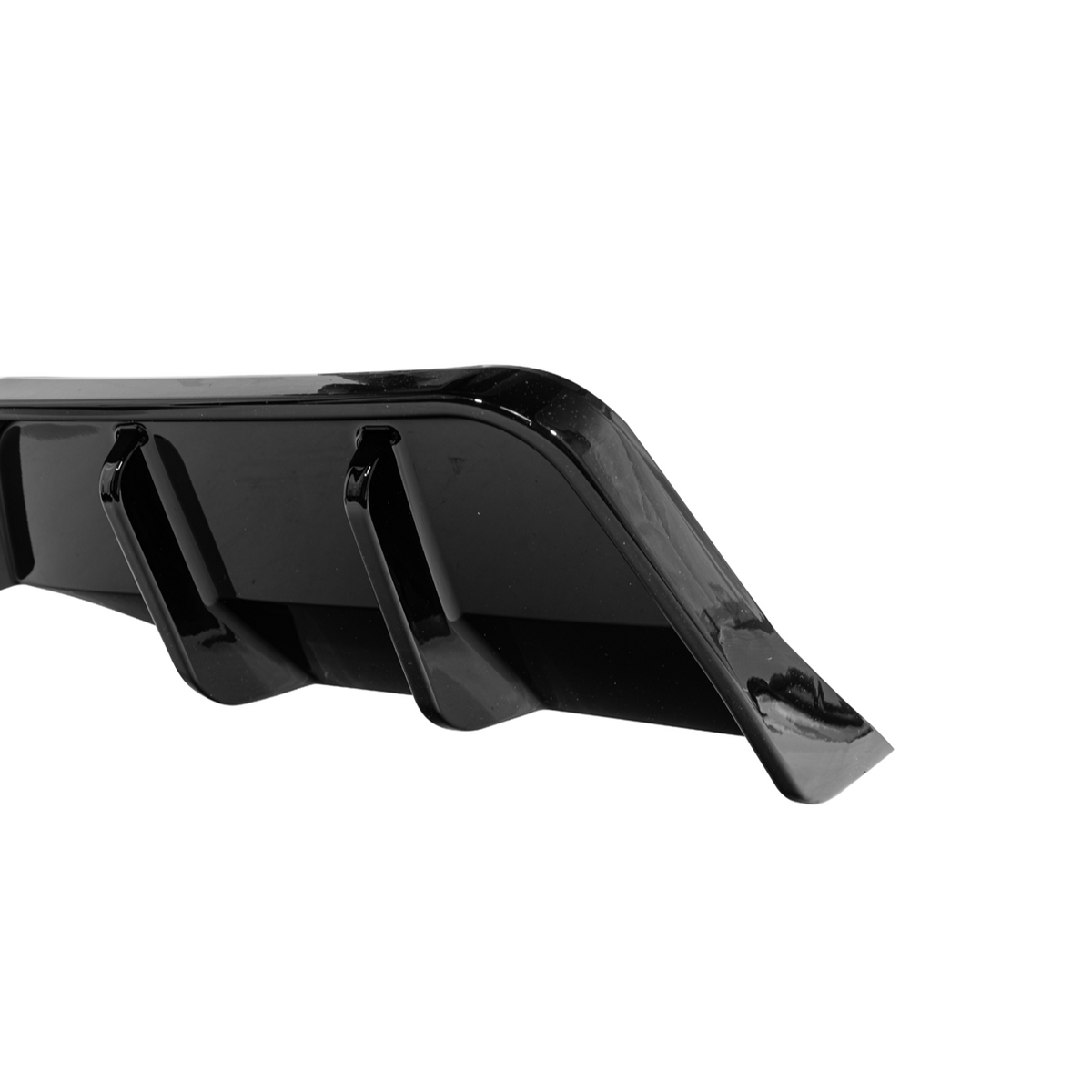 2025-Up Tesla Model Y | Fast Style Glossy Black Rear Bumper Finned Diffuser image 23