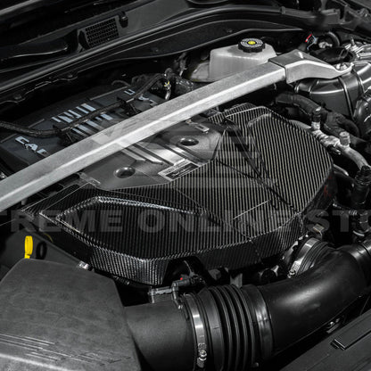 2022-Up Cadillac CT5-V Blackwing DRY Carbon Fiber Replacement Front Engine Cover image 7