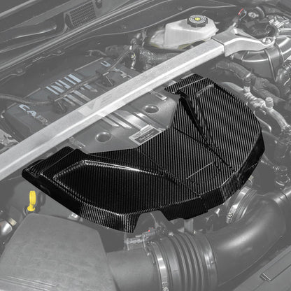2022-Up Cadillac CT5-V Blackwing DRY Carbon Fiber Replacement Front Engine Cover image 3