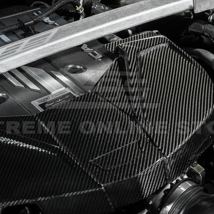 2022-Up Cadillac CT5-V Blackwing DRY Carbon Fiber Replacement Front Engine Cover image 9