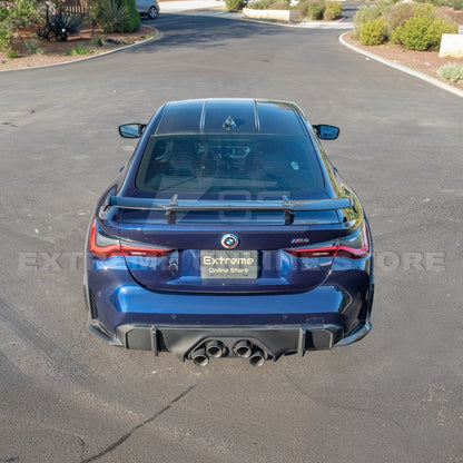 2021-Up BMW G82 M4 Carbon Fiber High Kick Rear Trunk Spoiler image 8