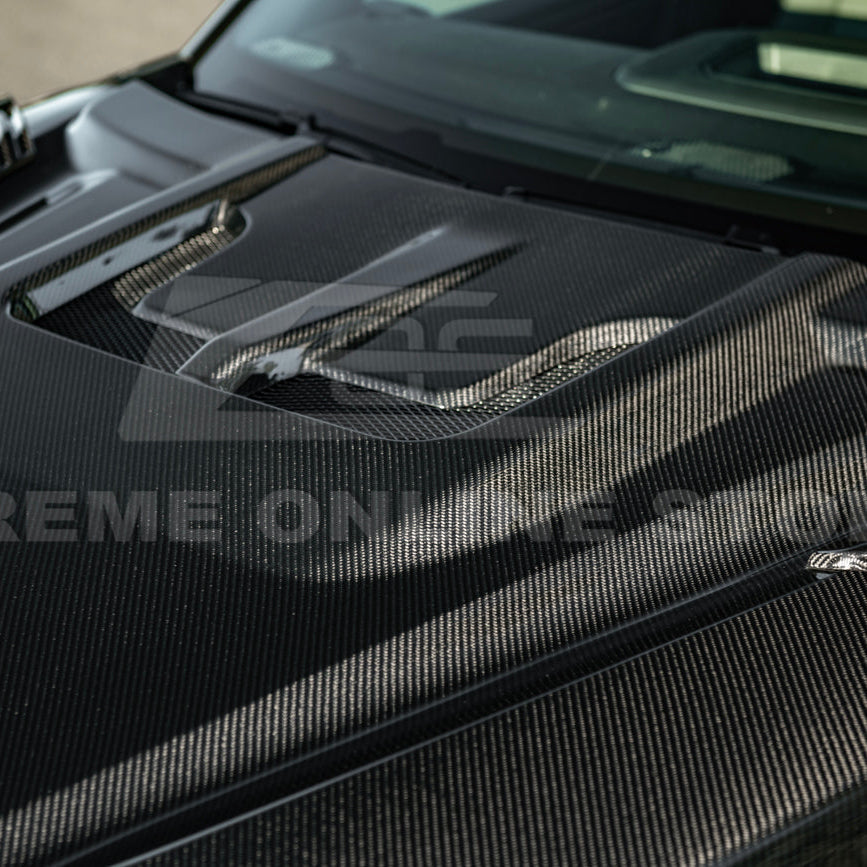 2022-Up Toyota Tundra | EOS CARBON FIBER Front Vented Hood Cover w/ Side Vent image 48