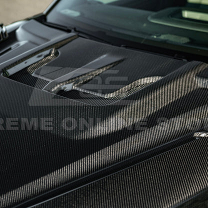 2022-Up Toyota Tundra | EOS CARBON FIBER Front Vented Hood Cover w/ Side Vent image 48