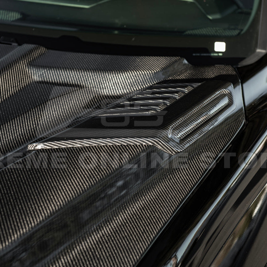 2022-Up Toyota Tundra | EOS CARBON FIBER Front Vented Hood Cover w/ Side Vent image 21