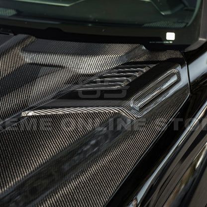 2022-Up Toyota Tundra | EOS CARBON FIBER Front Vented Hood Cover w/ Side Vent image 21