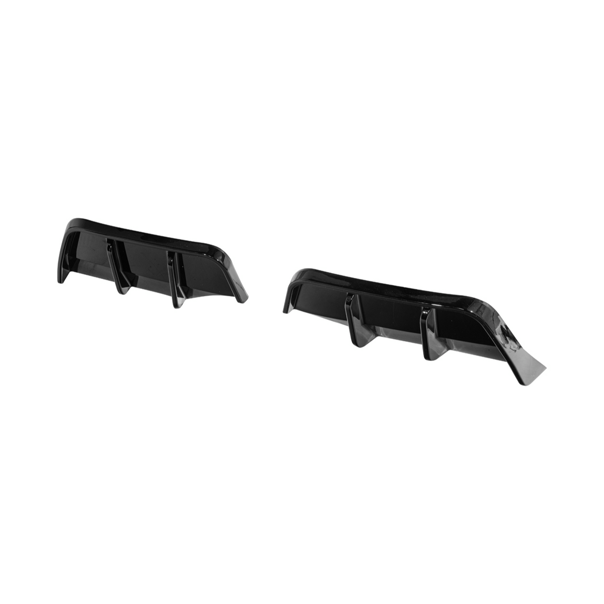 2025-Up Tesla Model Y | Fast Style Glossy Black Rear Bumper Finned Diffuser image 19