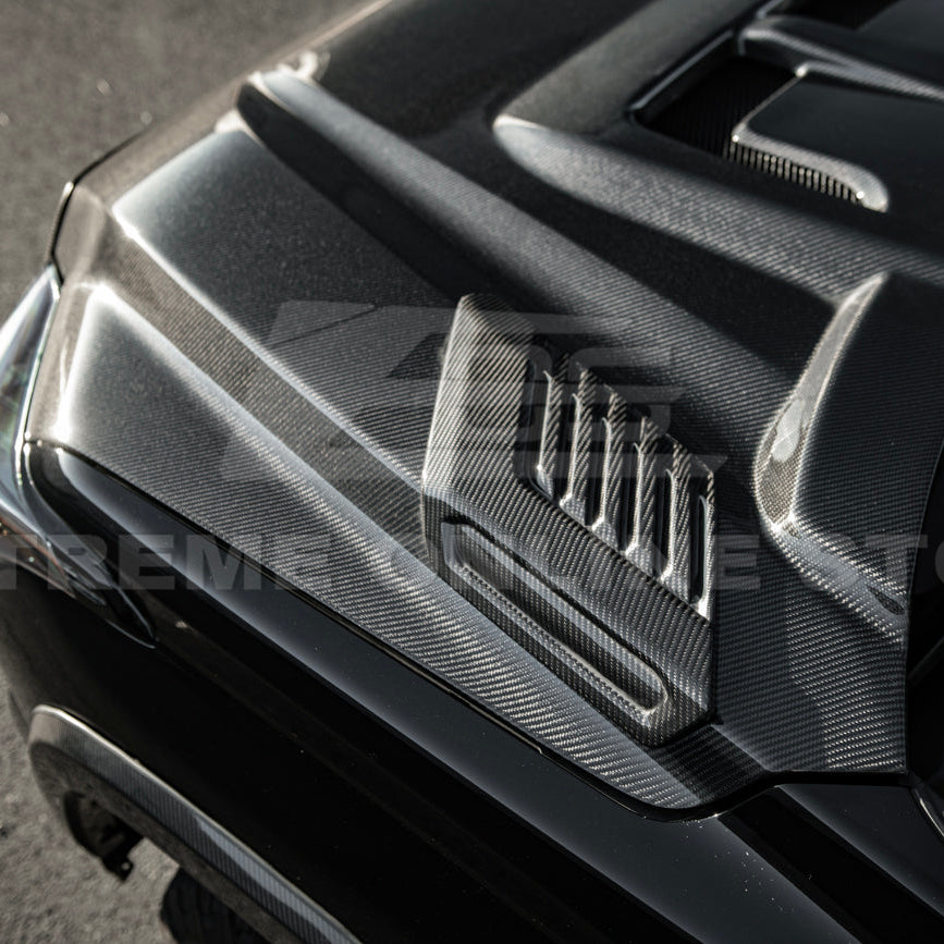 2022-Up Toyota Tundra | EOS CARBON FIBER Front Vented Hood Cover w/ Side Vent image 22