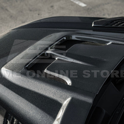 2022-Up Toyota Tundra | EOS CARBON FIBER Front Vented Hood Cover w/ Side Vent image 23