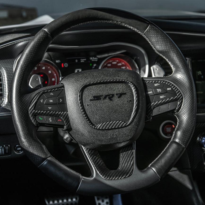 2015-23 Charger Challenger Durango Steering Wheel Cover image 2