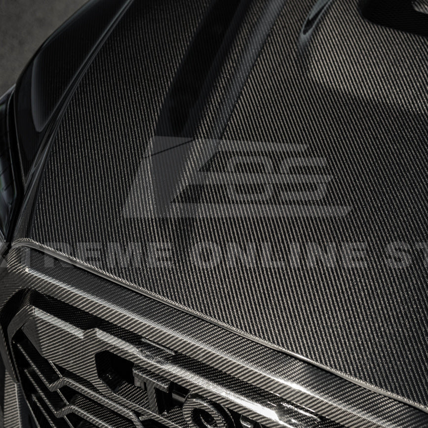 2022-Up Toyota Tundra | EOS CARBON FIBER Front Vented Hood Cover w/ Side Vent image 49