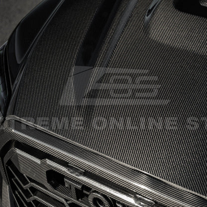 2022-Up Toyota Tundra | EOS CARBON FIBER Front Vented Hood Cover w/ Side Vent image 49