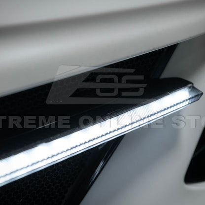 2020-Up Corvette C8 DRY CARBON FIBER Sequential LED DRL Light Bar Bezel Insert image 29